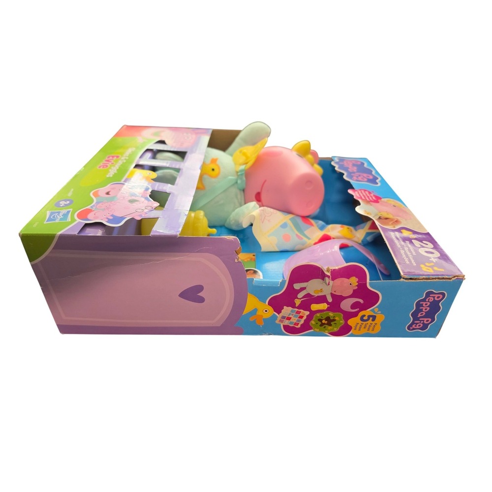 Peppa‎ Pig Oinks & Snuggles Evie Interactive Doll NIB Damaged Box - Picture 3 of 5